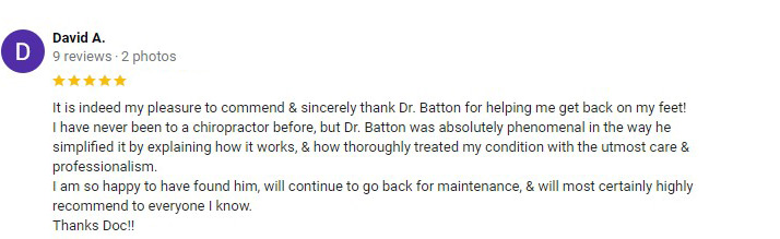 Chiropractic Madison Heights MI David A Testimonial